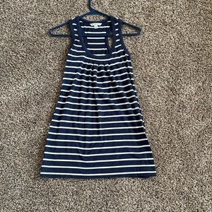 Cabi, Extra Small, Navy and White, Stripped Tank Top